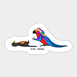 krav macaw Sticker